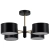 Lampa sufitowa metalowa czarno-złota 4-punktowa 1097/4B z serii VITO - Lampy Elem